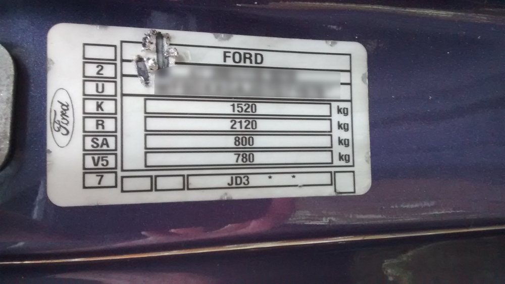 Ford Fiesta Colour Chart 2012